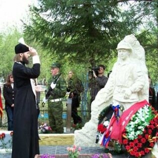 Открытие памятника-мемориала "Комбат Королев", в г.Балабаново Калужской области