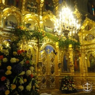Митрополит Агафангел совершил освящение престола в нижнем храме Свято-Ильинского монастыря г. Одессы
