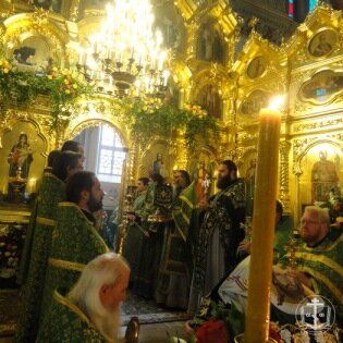 Митрополит Агафангел совершил освящение престола в нижнем храме Свято-Ильинского монастыря г. Одессы