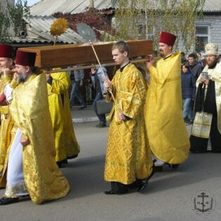 Крестный ход в г. Балте с перенесением мощей праведного Феодосия Балтского