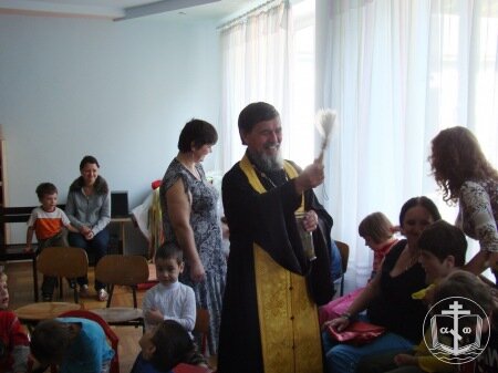 Молебен на начало учебного года в центре реабилитации им. Януша Корчака