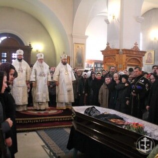 Последнее прощание с духовником Свято-Успенского Одесского мужского монастыря схиархимандритом Ионой (Игнатенко)